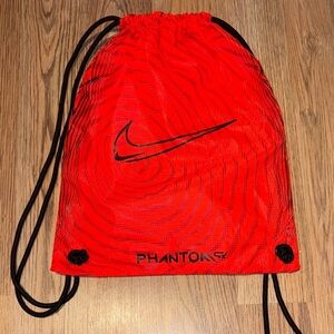 Nike Phantom Red and Black Drawstring Backpack